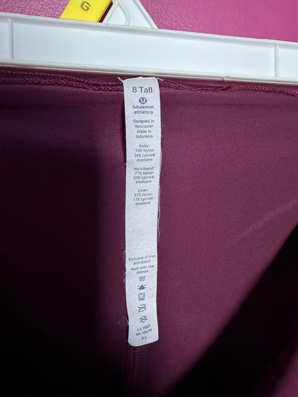 Lululemon Tennis Time Skort in Deep Burgundy - Picture 5 of 6